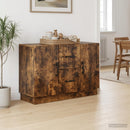 vidaXL Széf fiókkal Füstös Tölgy 89 x 34,5 x 57 cm Szerelt Fa