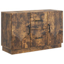 vidaXL Széf fiókkal Füstös Tölgy 89 x 34,5 x 57 cm Szerelt Fa
