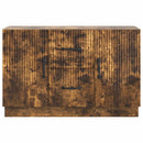 vidaXL Széf fiókkal Füstös Tölgy 89 x 34,5 x 57 cm Szerelt Fa
