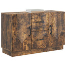 vidaXL Széf fiókkal Füstös Tölgy 89 x 34,5 x 57 cm Szerelt Fa