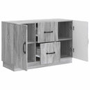vidaXL Széf fiókkal Szürke Sonoma 89 x 34,5 x 57 cm Szerelt Fa