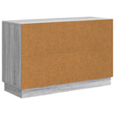 vidaXL Széf fiókkal Szürke Sonoma 89 x 34,5 x 57 cm Szerelt Fa