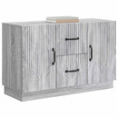 vidaXL Széf fiókkal Szürke Sonoma 89 x 34,5 x 57 cm Szerelt Fa