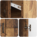 vidaXL Széf fiókkal Antik Fa 89 x 34,5 x 57 cm Szerelt Fa