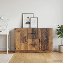 vidaXL Széf fiókkal Antik Fa 89 x 34,5 x 57 cm Szerelt Fa