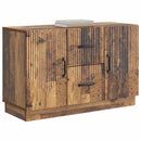 vidaXL Széf fiókkal Antik Fa 89 x 34,5 x 57 cm Szerelt Fa