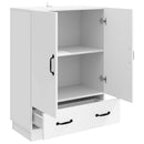 vidaXL Széf Fehér 66 x 34,5 x 92 cm Szerelt Fa