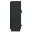 vidaXL Széf fiókkal Fekete 66 x 34,5 x 92 cm Szerelt Fa