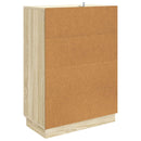vidaXL Széf fiókkal Sonoma Tölgy 66 x 34,5 x 92 cm Szerelt Fa