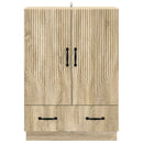 vidaXL Széf fiókkal Sonoma Tölgy 66 x 34,5 x 92 cm Szerelt Fa