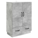 vidaXL Széf fiókkal Betonszürke 66 x 34,5 x 92 cm Szerelt Fa