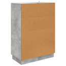 vidaXL Széf fiókkal Betonszürke 66 x 34,5 x 92 cm Szerelt Fa