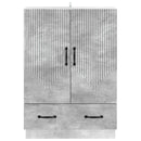 vidaXL Széf fiókkal Betonszürke 66 x 34,5 x 92 cm Szerelt Fa