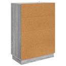 vidaXL Széf fiókkal Szürke Sonoma 66 x 34,5 x 92 cm Szerelt Fa