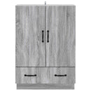 vidaXL Széf fiókkal Szürke Sonoma 66 x 34,5 x 92 cm Szerelt Fa