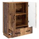 vidaXL Széf fiókkal Antik Fa 66 x 34,5 x 92 cm Szerelt Fa