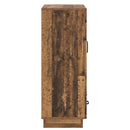 vidaXL Széf fiókkal Antik Fa 66 x 34,5 x 92 cm Szerelt Fa