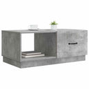 vidaXL Dohányzóasztal Betonszürke 90 x 50 x 37 cm Szerelt Fa