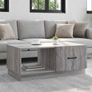 vidaXL Dohányzóasztal Szürke Sonoma 90 x 50 x 37 cm Szerelt Fa