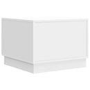 vidaXL Dohányzóasztal Magasfényű Fehér 49 x 50 x 37 cm Szerelt Fa