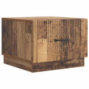 vidaXL Dohányzóasztal fiókkal Antik Fa 49 x 50 x 37 cm Szerelt Fa