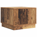 vidaXL Dohányzóasztal fiókkal Antik Fa 49 x 50 x 37 cm Szerelt Fa