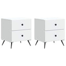 vidaXL Éjjeliszekrény 2 db Fehér 43 x 34,5 x 47,5 cm Szerelt Fa
