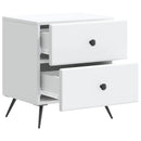 vidaXL Éjjeliszekrény 2 db Fehér 43 x 34,5 x 47,5 cm Szerelt Fa