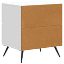 vidaXL Éjjeliszekrény 2 db Fehér 43 x 34,5 x 47,5 cm Szerelt Fa