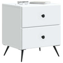 vidaXL Éjjeliszekrény 2 db Fehér 43 x 34,5 x 47,5 cm Szerelt Fa