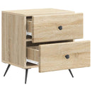 vidaXL Éjjeliszekrény fiókkal 2 pcs Sonoma Tölgy 43 x 34,5 x 47,5 cm