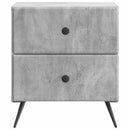 vidaXL Éjjeliszekrény Betonszürke 43 x 34,5 x 47,5 cm Szerelt Fa