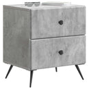 vidaXL Éjjeliszekrény Betonszürke 43 x 34,5 x 47,5 cm Szerelt Fa