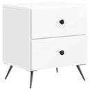 vidaXL Éjjeliszekrény Magasfényű Fehér 43 x 34,5 x 47,5 cm Szerelt Fa