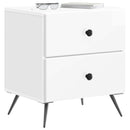 vidaXL Éjjeliszekrény Magasfényű Fehér 43 x 34,5 x 47,5 cm Szerelt Fa