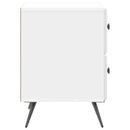 vidaXL Éjjeliszekrény Magasfényű Fehér 43 x 34,5 x 47,5 cm Szerelt Fa