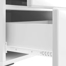 vidaXL Éjjeliszekrény 2 db Magasfényű Fehér 43 x 34,5 x 47,5 cm