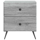 vidaXL Éjjeliszekrény Szürke Sonoma 43 x 34,5 x 47,5 cm Szerelt Fa