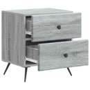 vidaXL Éjjeliszekrény fiókkal 2 pcs Szürke Sonoma 43 x 34,5 x 47,5 cm