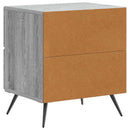 vidaXL Éjjeliszekrény fiókkal 2 pcs Szürke Sonoma 43 x 34,5 x 47,5 cm