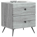 vidaXL Éjjeliszekrény fiókkal 2 pcs Szürke Sonoma 43 x 34,5 x 47,5 cm
