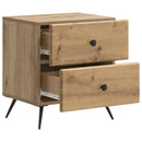 vidaXL Éjjeliszekrény fiókkal 2 pcs Kézműves Tölgy 43 x 34,5 x 47,5 cm