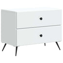 vidaXL Éjjeliszekrény fiókkal Fehér 62 x 34,5 x 47,5 cm Szerelt Fa