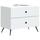 vidaXL Éjjeliszekrény fiókkal Fehér 62 x 34,5 x 47,5 cm Szerelt Fa