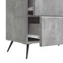 vidaXL Éjjeliszekrény Betonszürke 62 x 34,5 x 47,5 cm Szerelt Fa