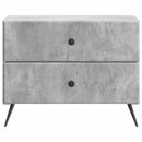 vidaXL Éjjeliszekrény Betonszürke 62 x 34,5 x 47,5 cm Szerelt Fa