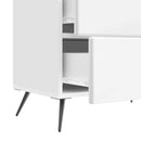 vidaXL Éjjeliszekrény Magasfényű Fehér 62 x 34,5 x 47,5 cm Szerelt Fa
