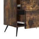 vidaXL Éjjeliszekrény Füstös Tölgy 62 x 34,5 x 47,5 cm Szerelt Fa
