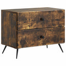 vidaXL Éjjeliszekrény Füstös Tölgy 62 x 34,5 x 47,5 cm Szerelt Fa
