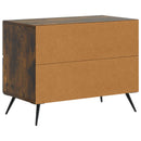 vidaXL Éjjeliszekrény Füstös Tölgy 62 x 34,5 x 47,5 cm Szerelt Fa